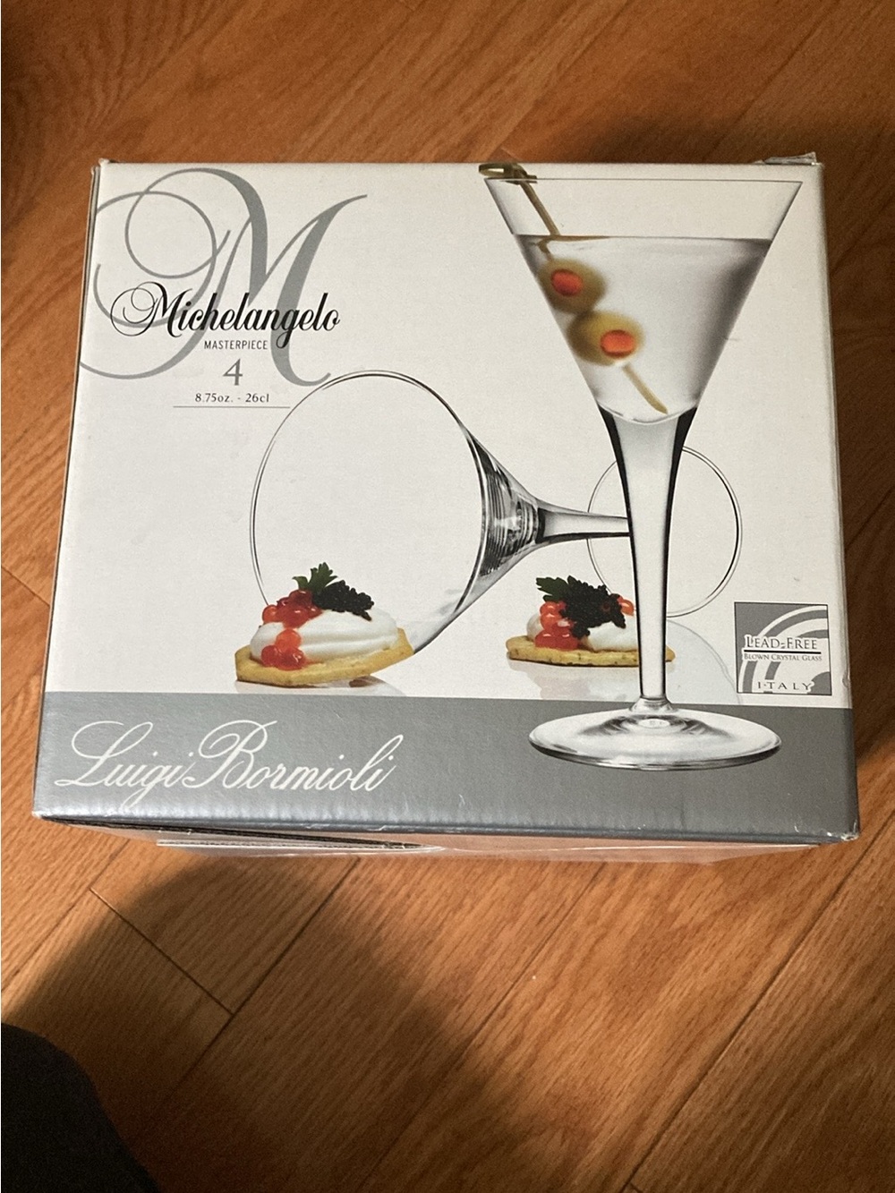 Luigi Bormioli Michelangelo Clear Martini Glasses - Set of 4